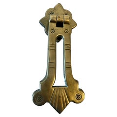 Heurtoir de porte Art déco en laiton