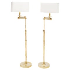 Brass Art Deco Floor Lamps