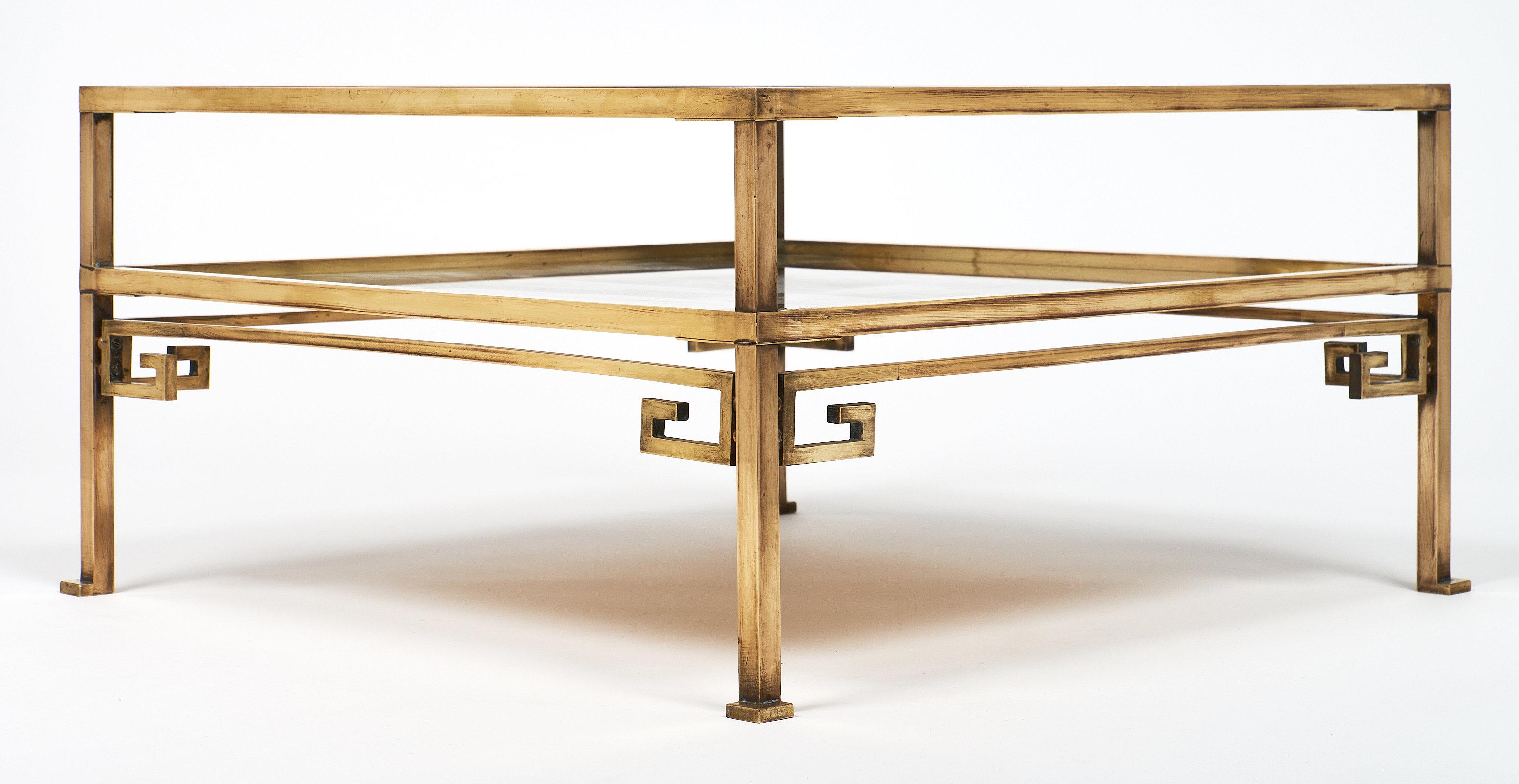 Brass Art Deco French Coffee Table 6