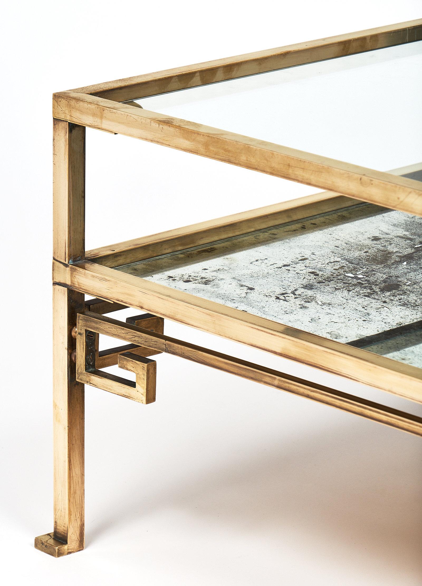 Brass Art Deco French Coffee Table 2