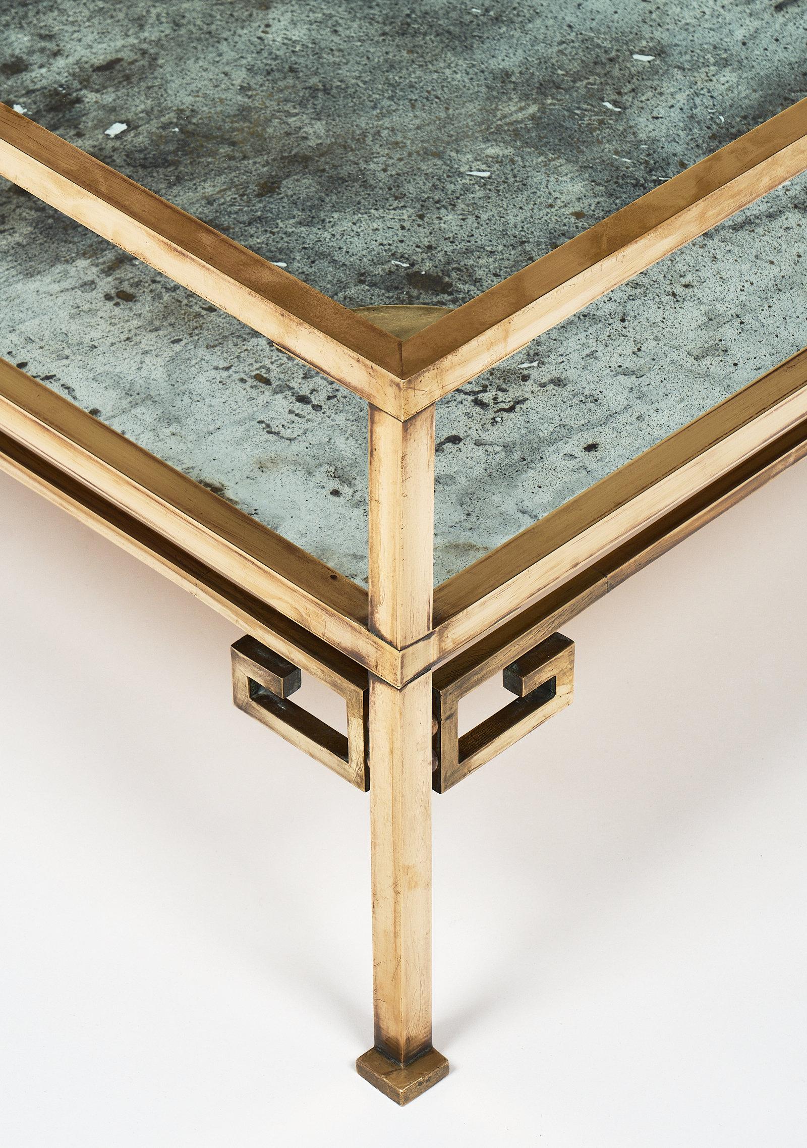Brass Art Deco French Coffee Table 3