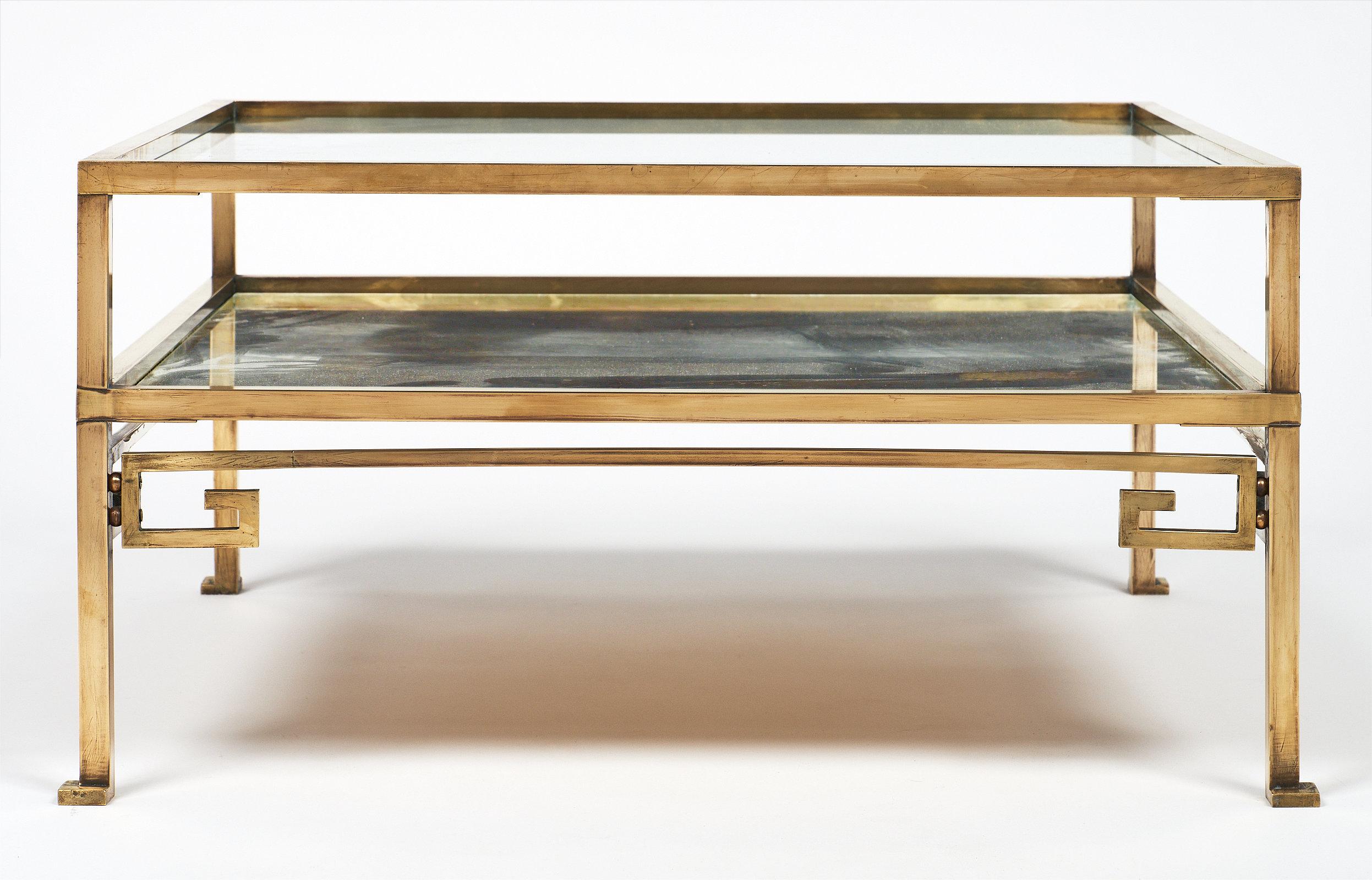 Brass Art Deco French Coffee Table 5