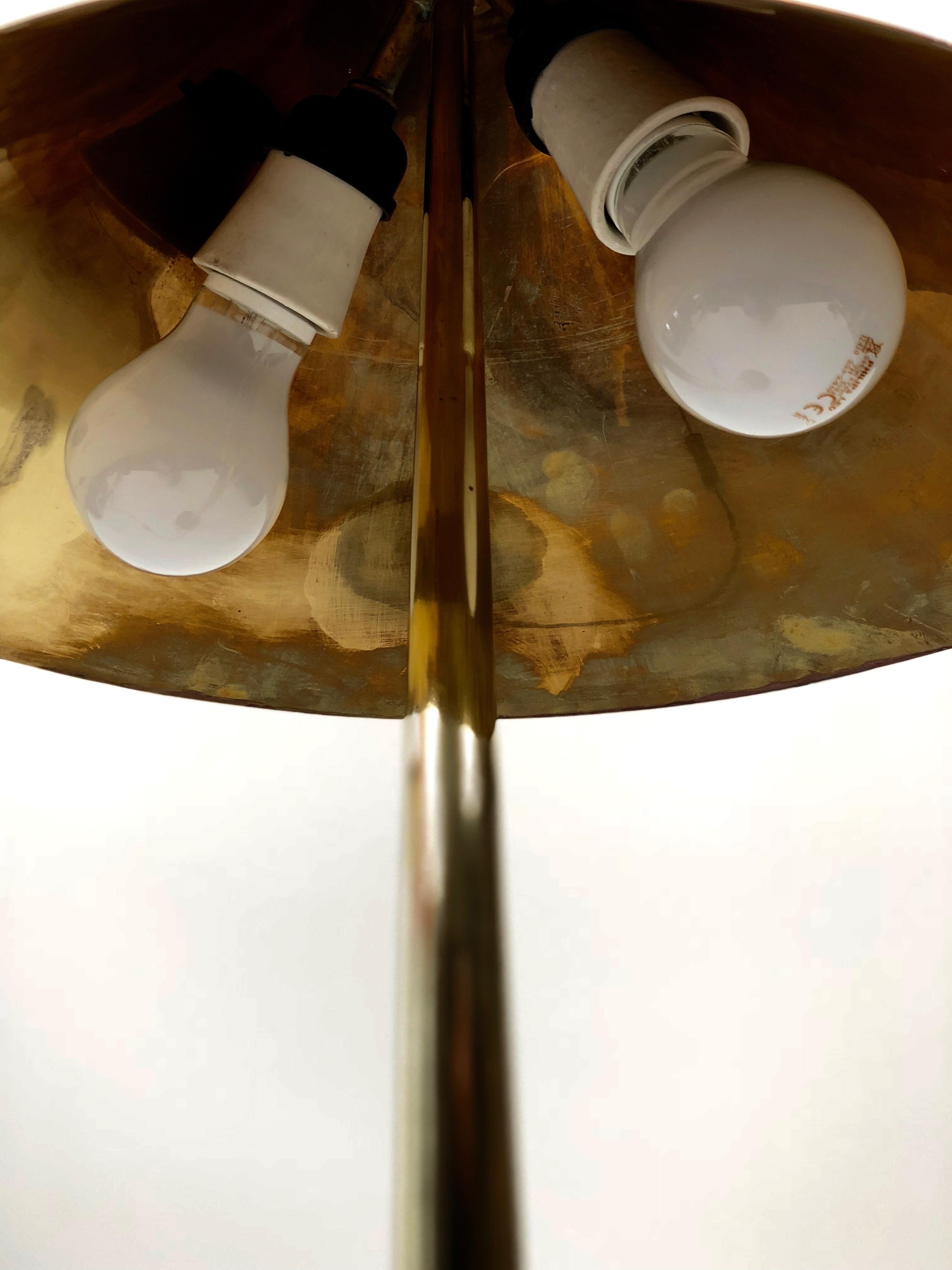 Lampe de table en laiton Sécession viennoise:: Autriche 4