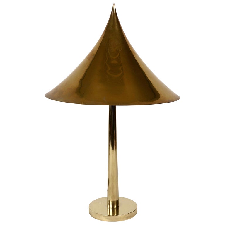 Vienna Secession Brass Table Lamp, 1910, offered by Design Fornication