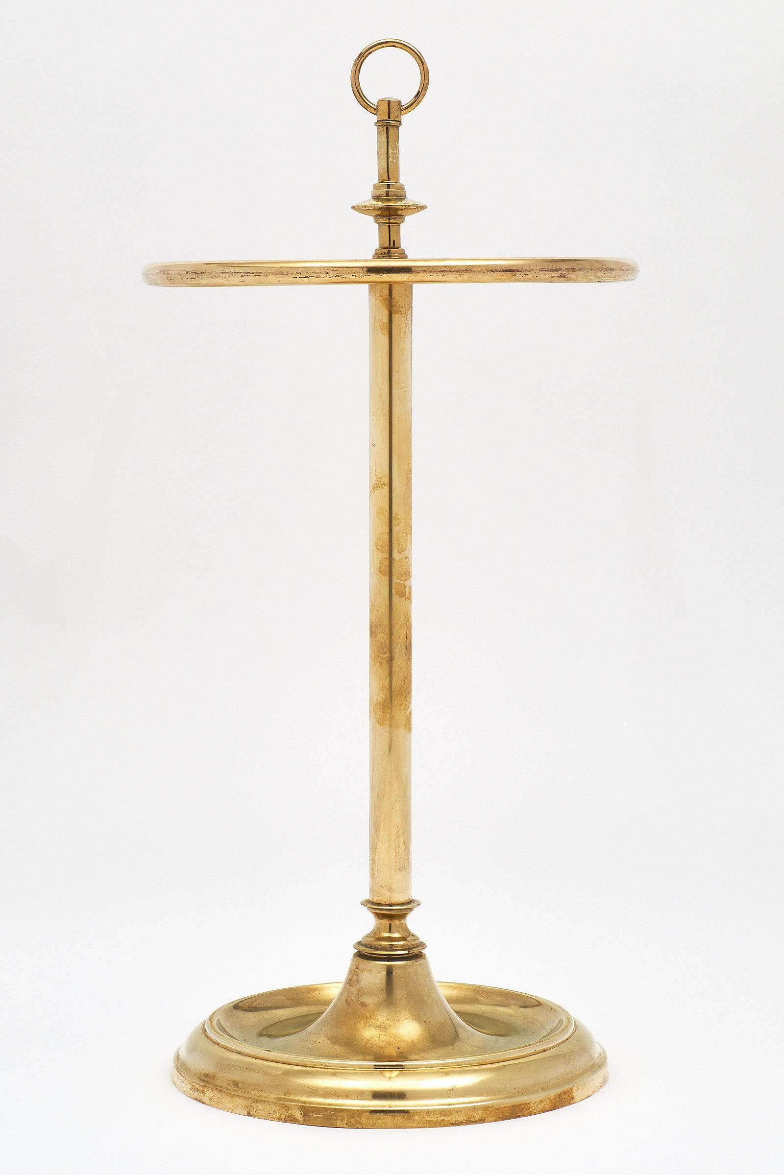 Mid-20th Century Brass Art Deco Period Umbrella Stand