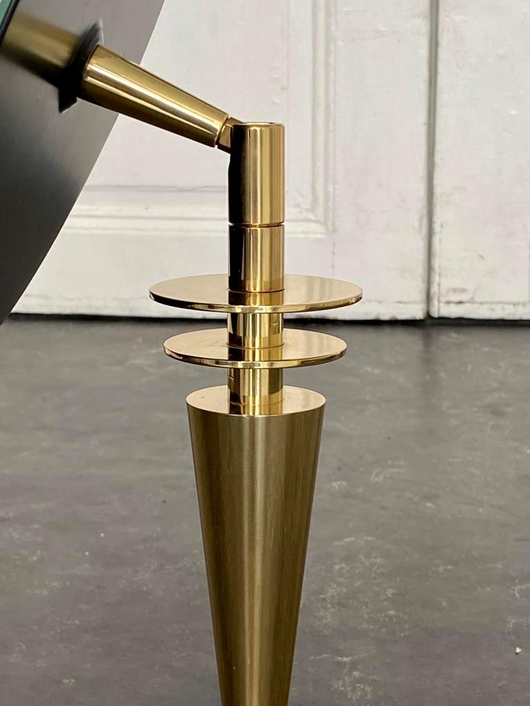 Brass Art Deco Vanity Mirror or Pedestal 6