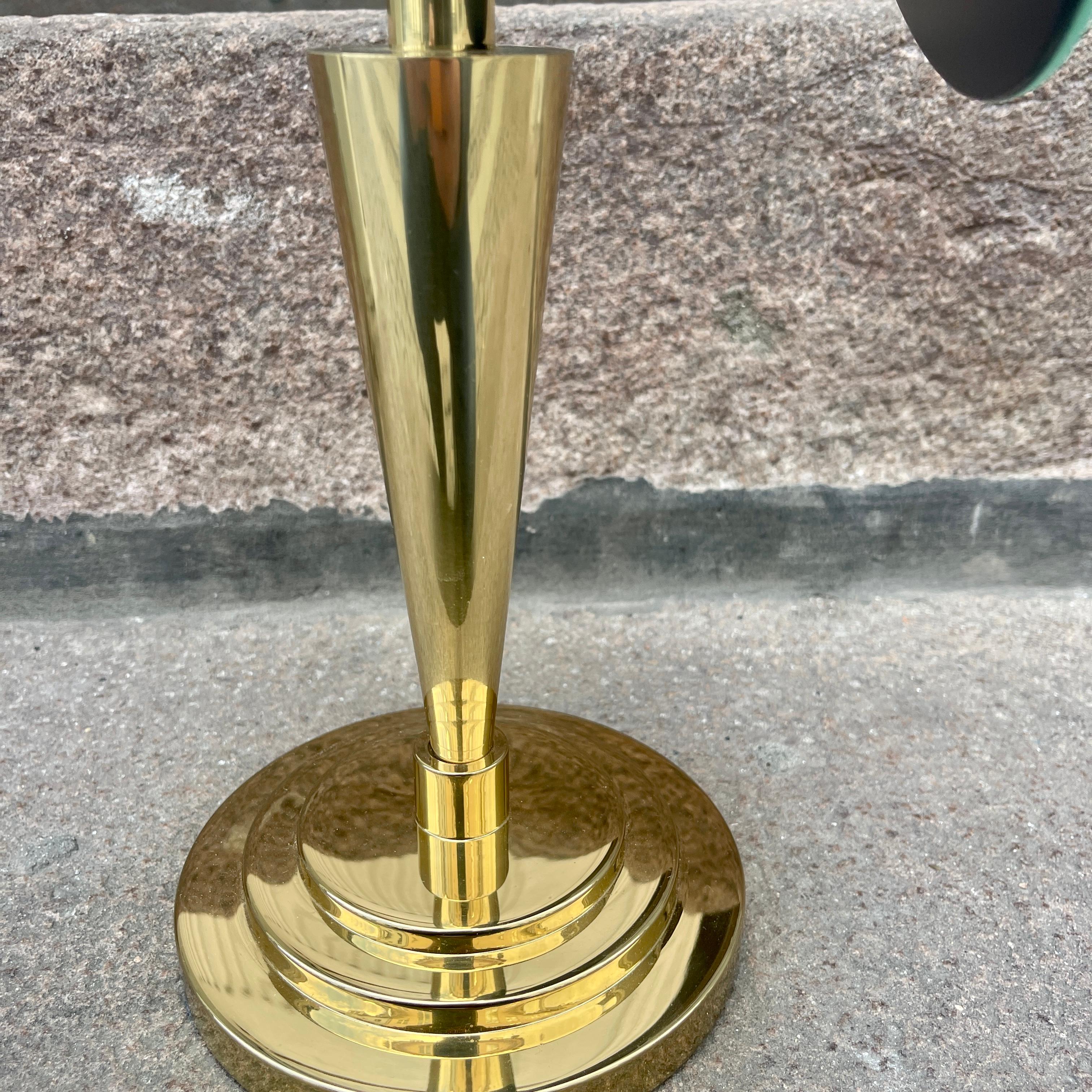 Brass Art Deco Vanity Mirror or Pedestal 11