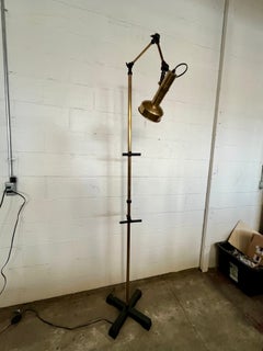Brass Art Easel Lamp Arredoluce Style