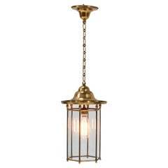 Brass Art Nouveau Lantern, 1900s