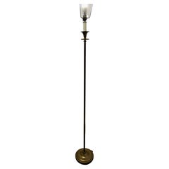 Brass Arts & Crafts Column Floor Lamp