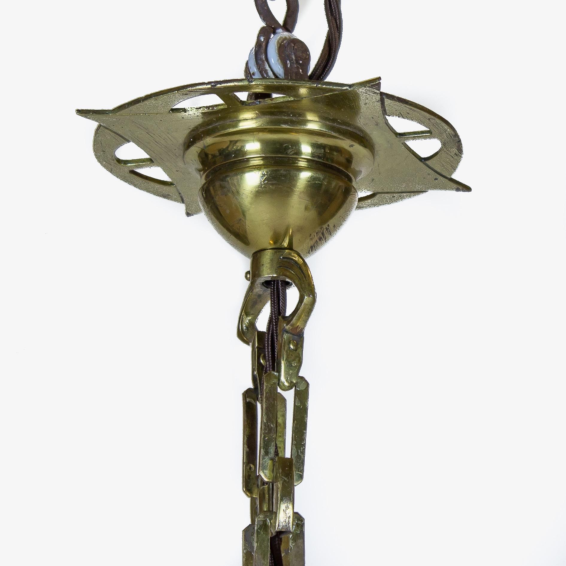 Brass Arts & Crafts Lantern In Excellent Condition For Sale In Babworth, Retford