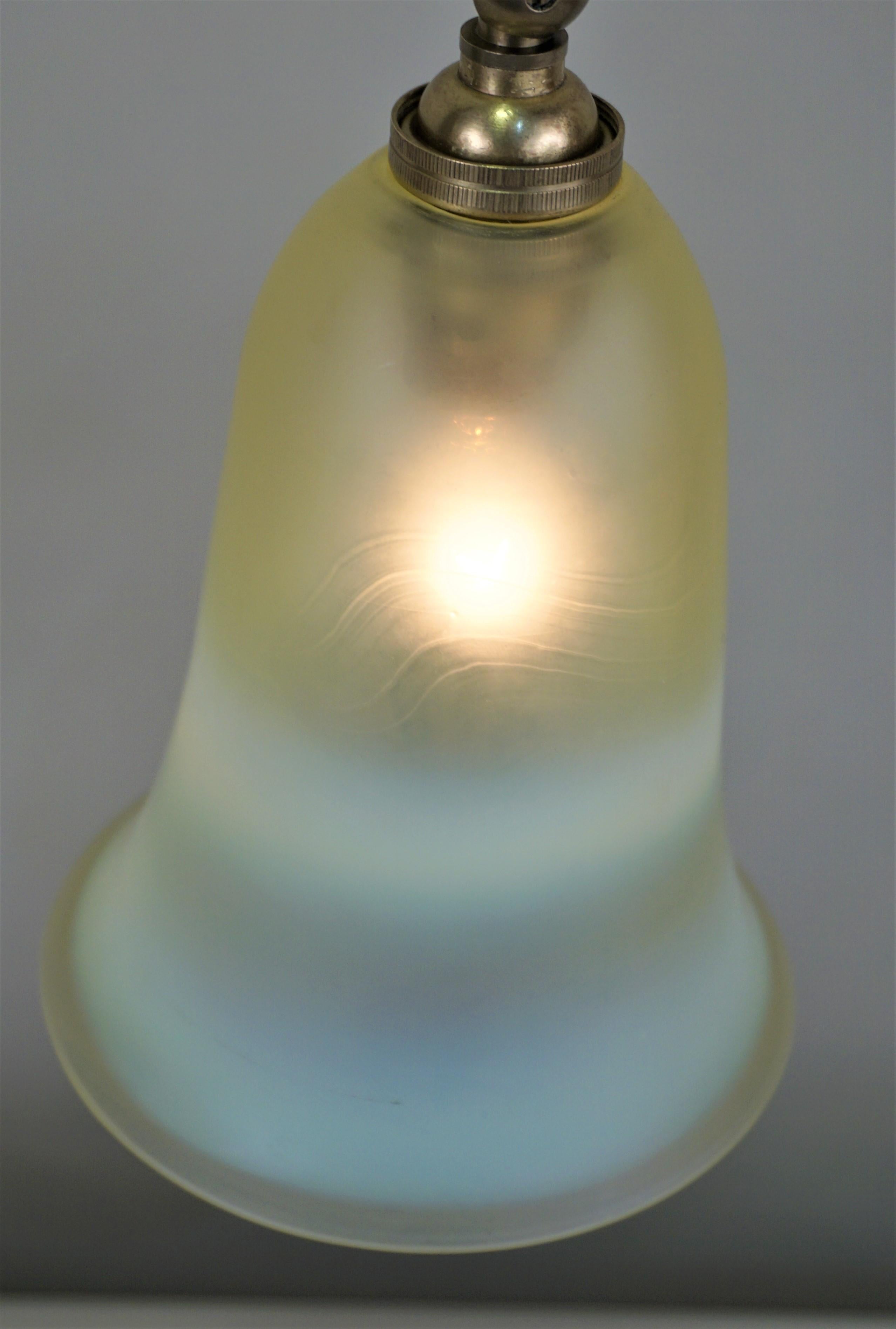 Brass Arts & Crafts Table Lamp by W.S.A. Benson In Good Condition In Fairfax, VA