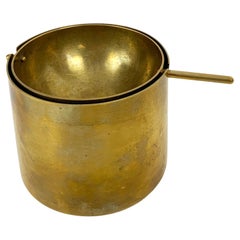 Cenicero de latón de Arne Jacobsen para SAS Hotel, Stelton, Cylinda-Line, años 60