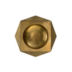 Brucaliffo brass geometrical shaped ashtray