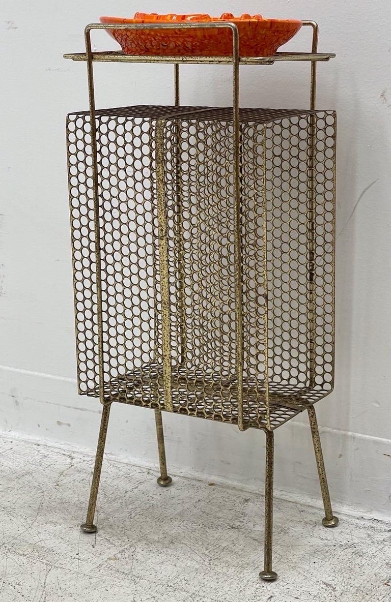 Brass Ashtray Stand with Astray For Sale at 1stDibs