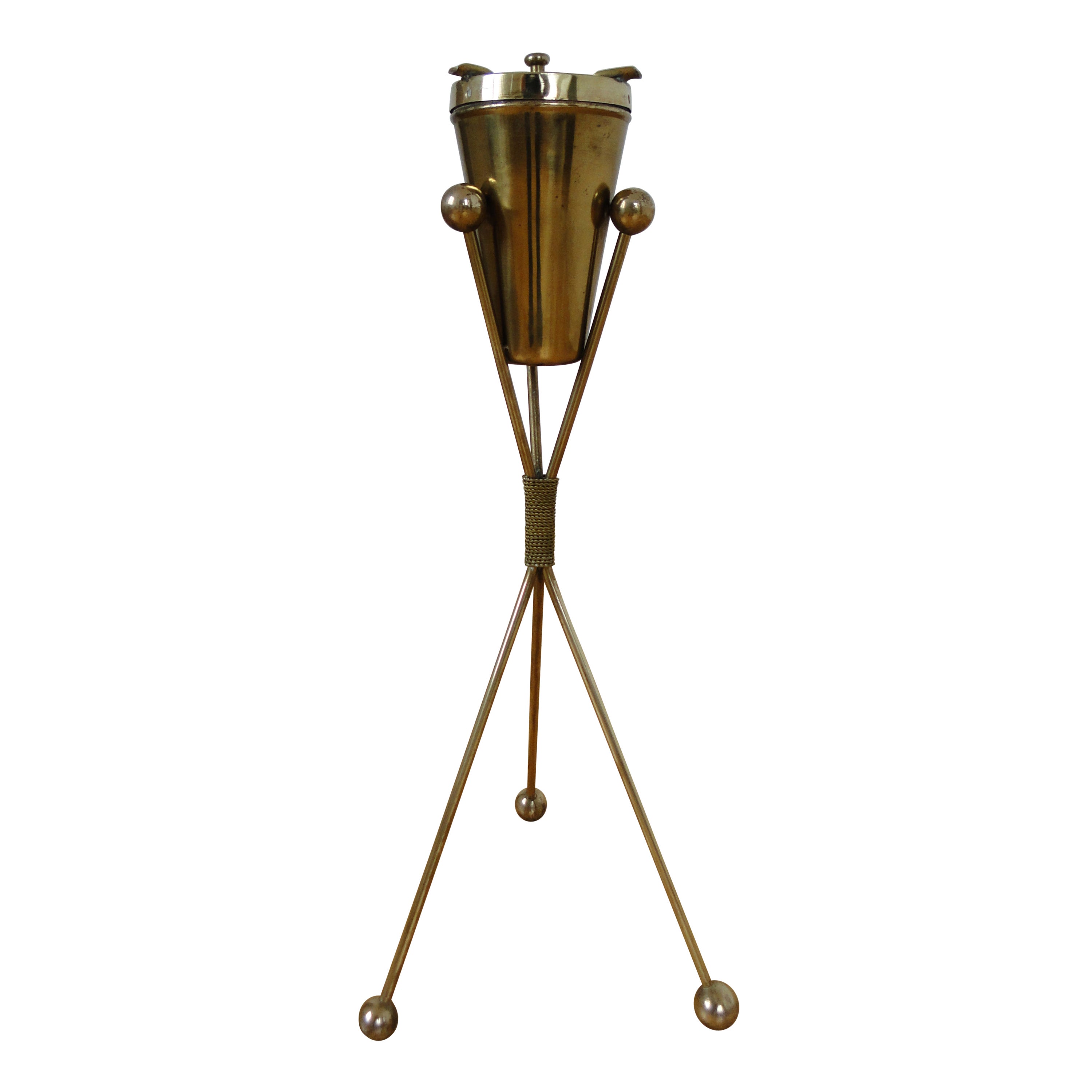 Brass Ashtray Tripod Italy
