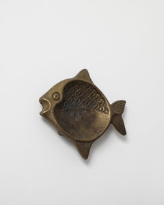 Brass Ashtray/Vide Poche/Catchall in the Shape of a Fish