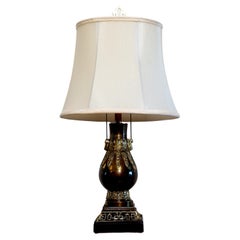 Brass Asian Temple Style Table Lamp