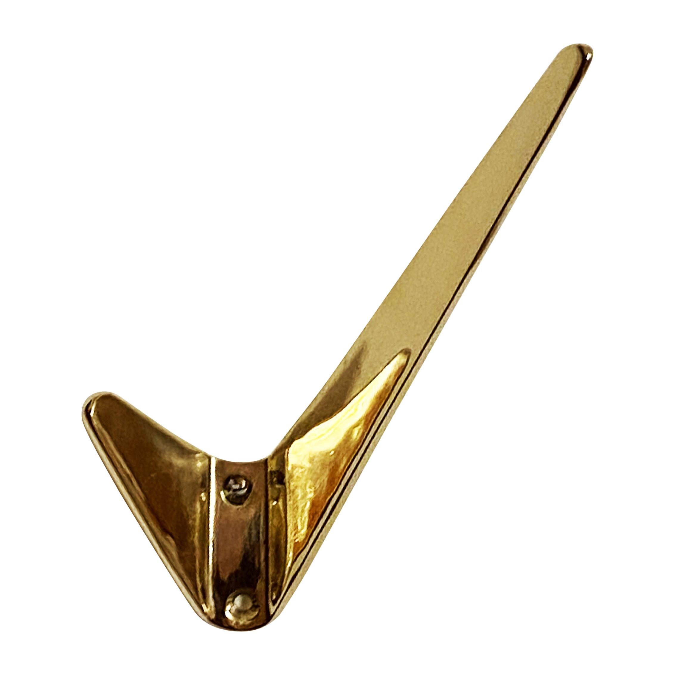 Brass Coat Wall Double Hooks by Hertha Baller For Sale at 1stDibs