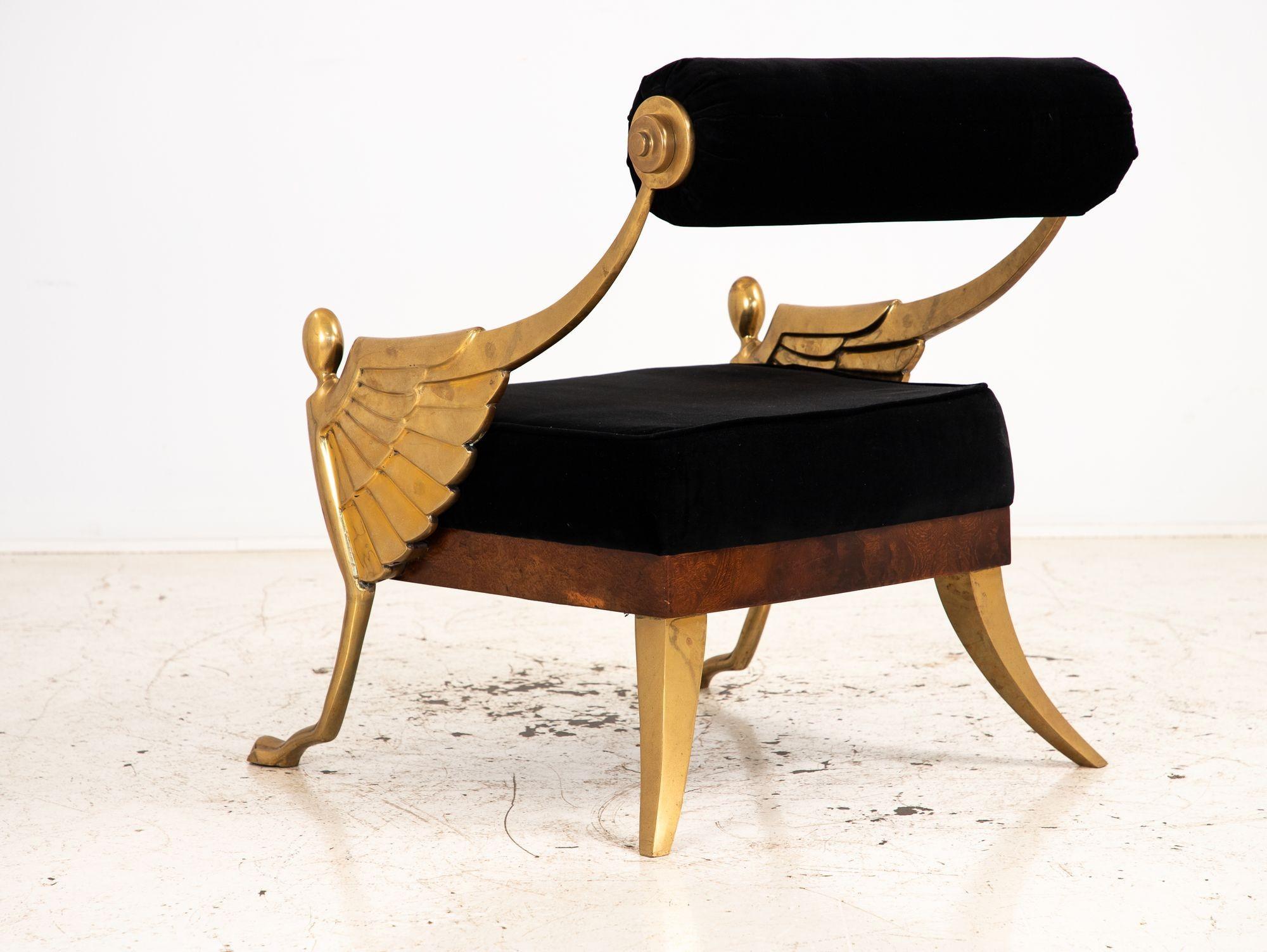 20th Century Brass Atlantis Chair in the Style of Mark Brazier Jones