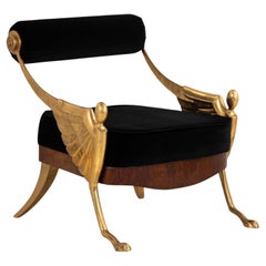 Brass Atlantis Chair in the Style of Mark Brazier Jones