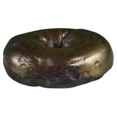 Brass Bagel Sculpture