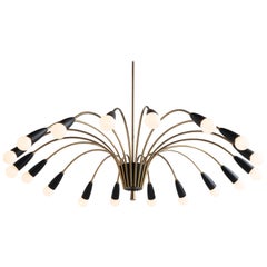 Brass and Bakelite Sputnik Chandelier