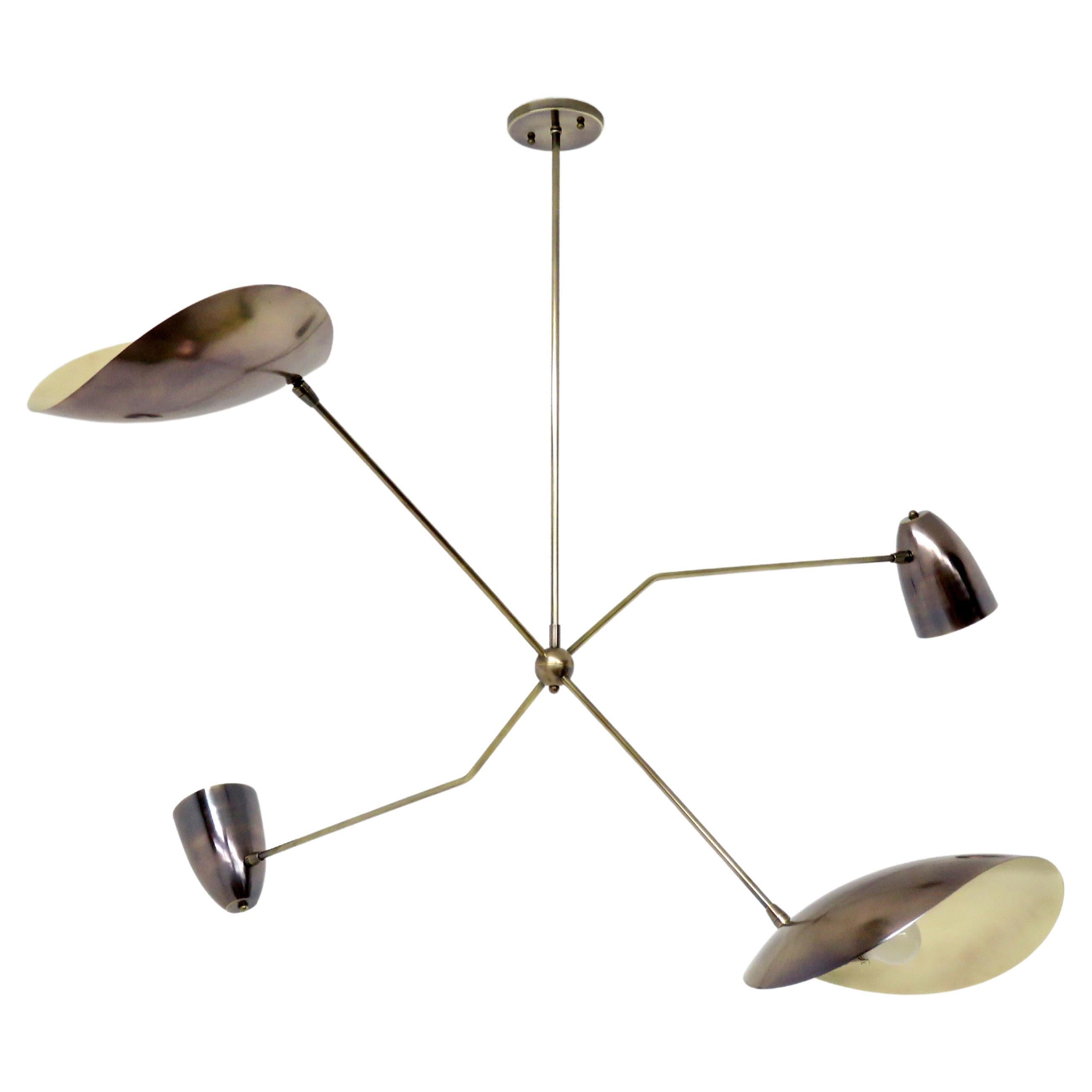 Lampadario Balancier in ottone di Gallery L7