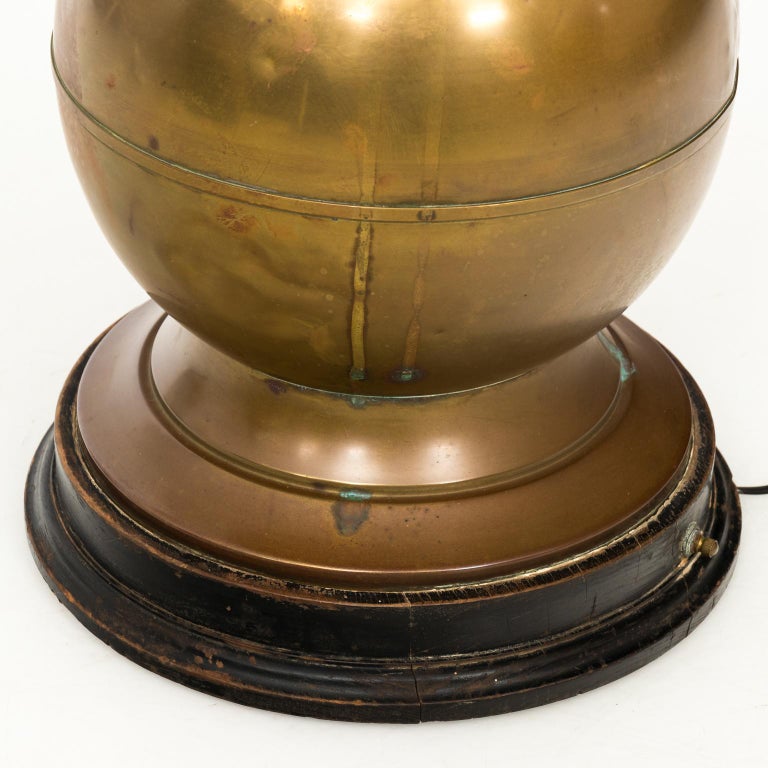 Brass Ball Lamp at 1stDibs