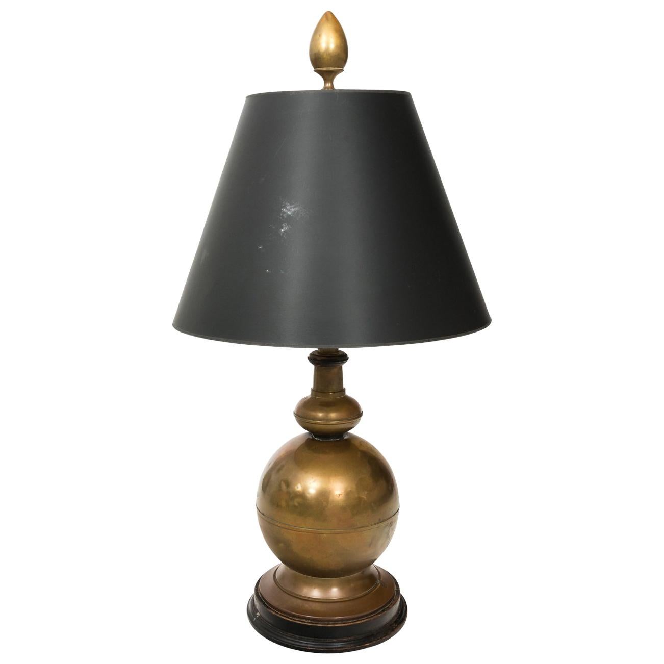 Brass Ball Lamp at 1stDibs