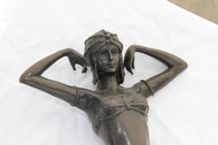 Bronze 19" Chiparus Style Ballerina Sculpture