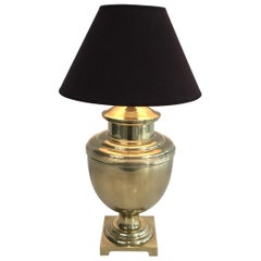 Brass Baluster Table Lamp, French, circa 1970