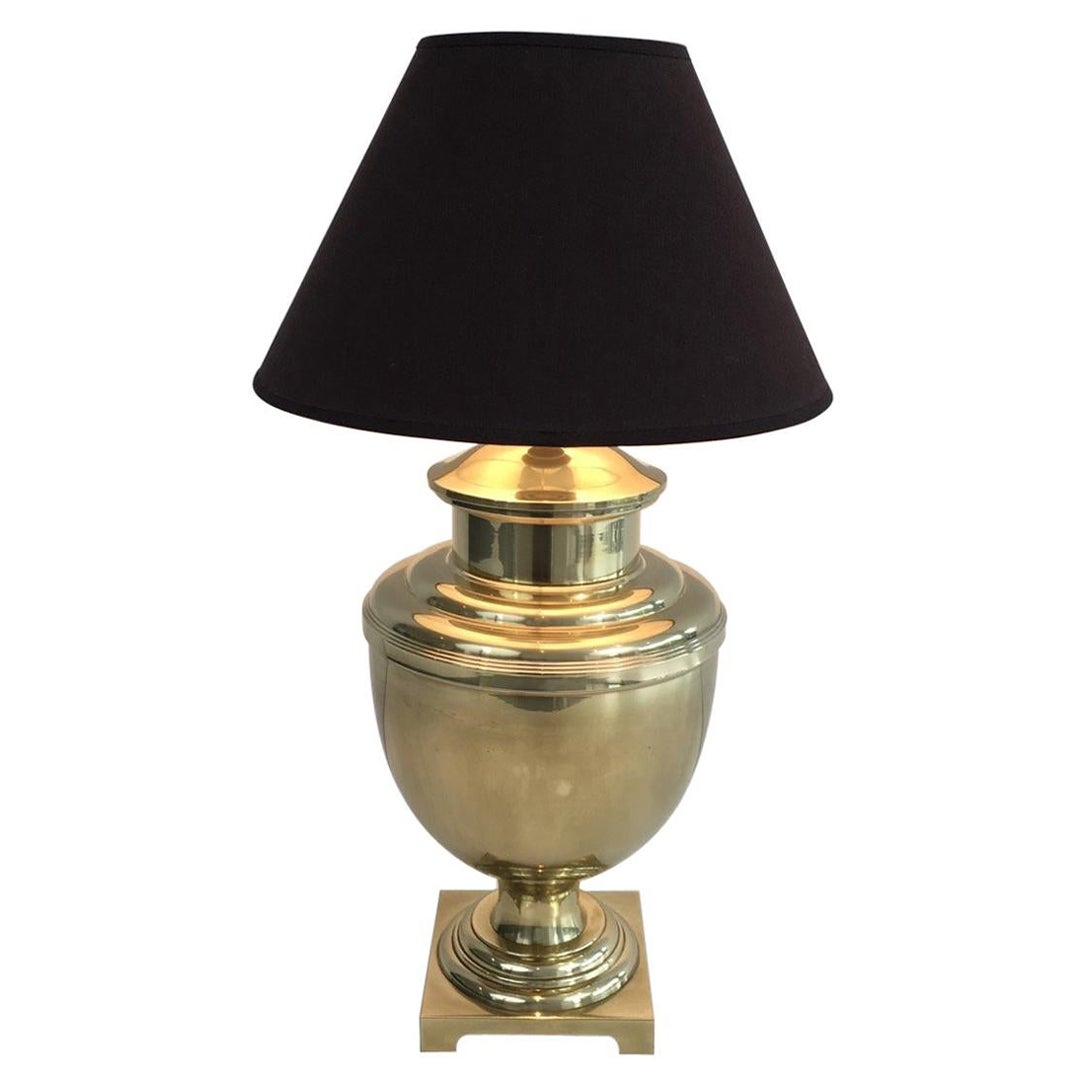 Brass Baluster Table Lamp, French, circa 1970