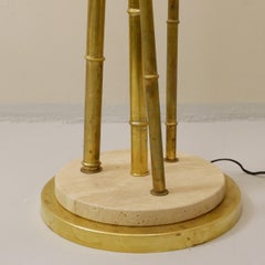 Brass Bamboo Floor Lamp, a Pair Available