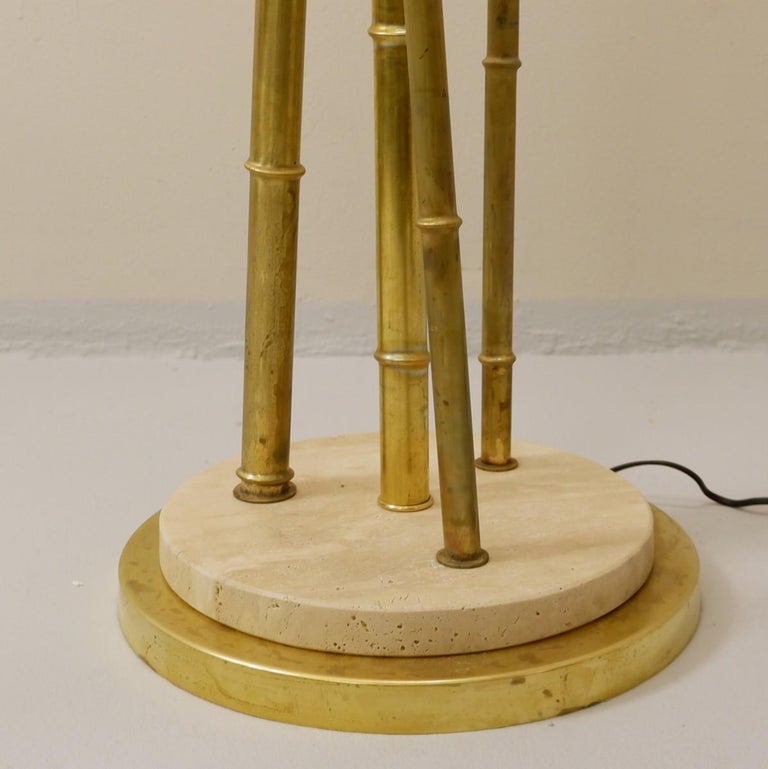 Brass Bamboo Floor Lamp, a Pair Available For Sale at 1stDibs