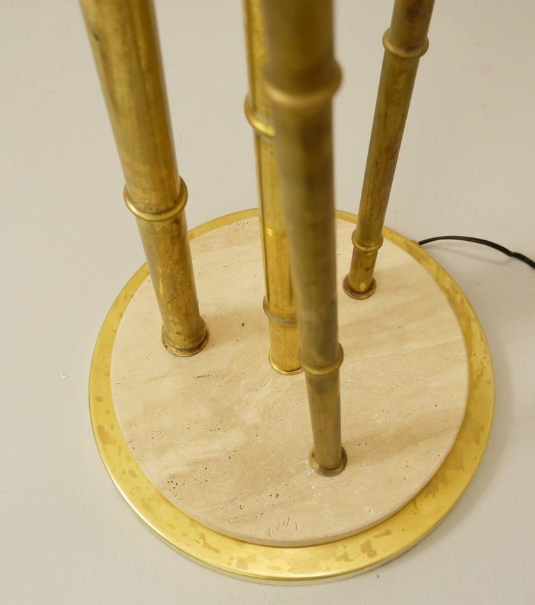 Brass Bamboo Floor Lamp, a Pair Available For Sale at 1stDibs