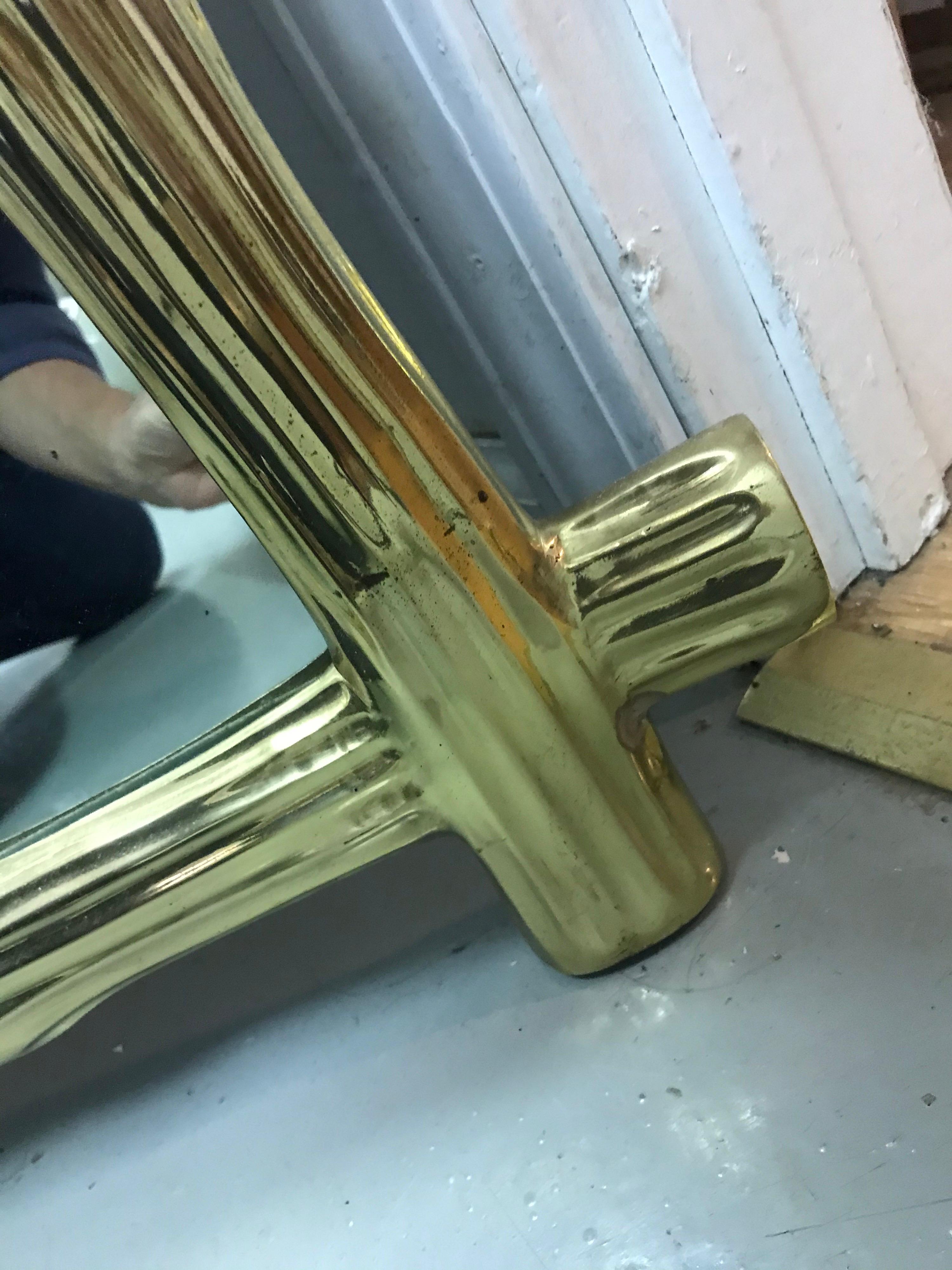 American Brass Bamboo Mirror