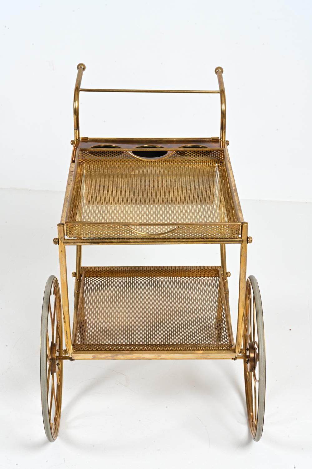 Brass Bar Cart by Josef Frank for Svenskt Tenn, c. 1950's For Sale 6