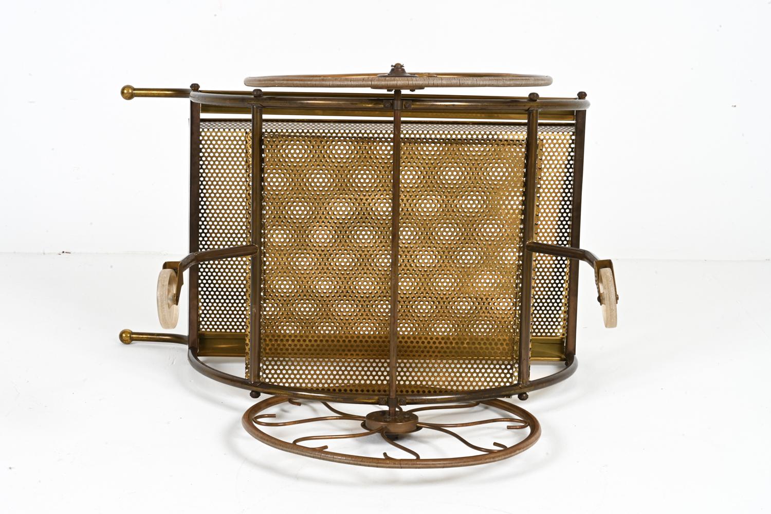 Brass Bar Cart by Josef Frank for Svenskt Tenn, c. 1950's For Sale 9