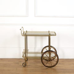 Brass Bar Cart / Drinks Trolley