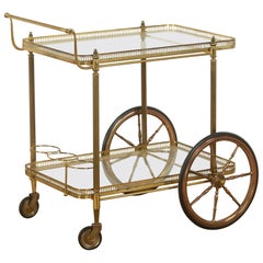 Brass Bar Cart / Drinks Trolley Brass Bar Cart / Drinks Trolley