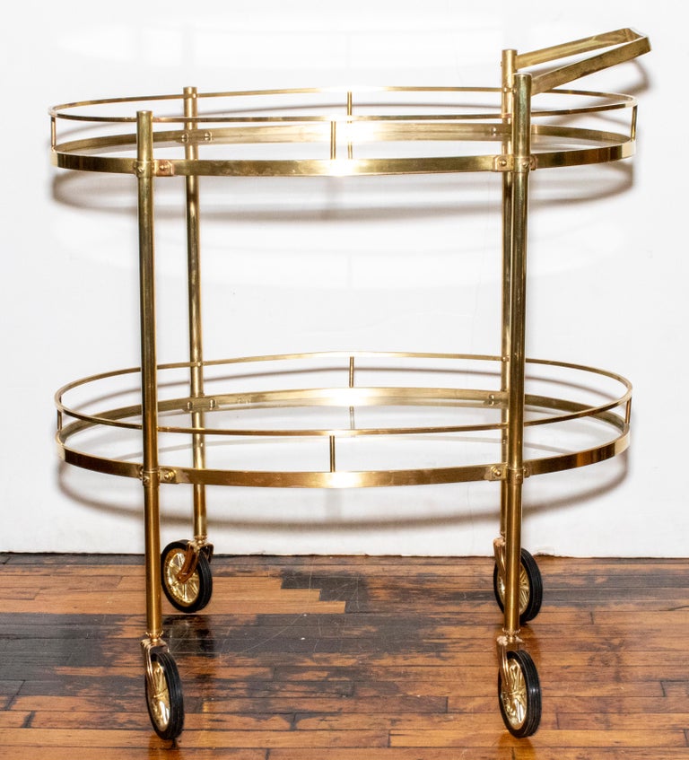 Brass Bar Cart at 1stDibs