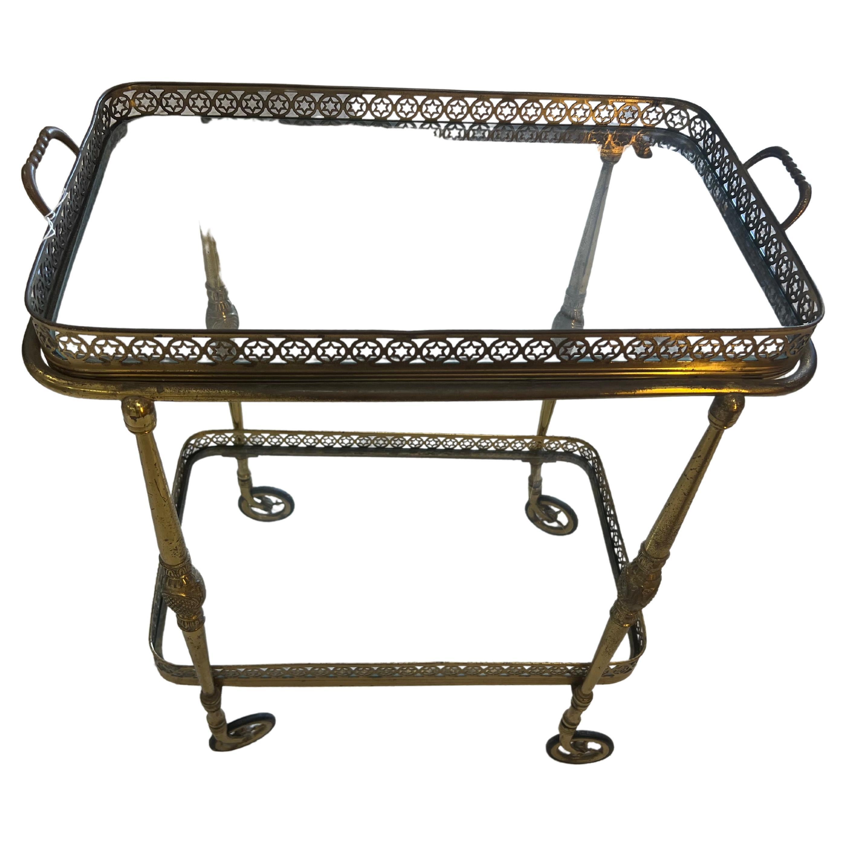 Brass Bar Carts , 1950 France