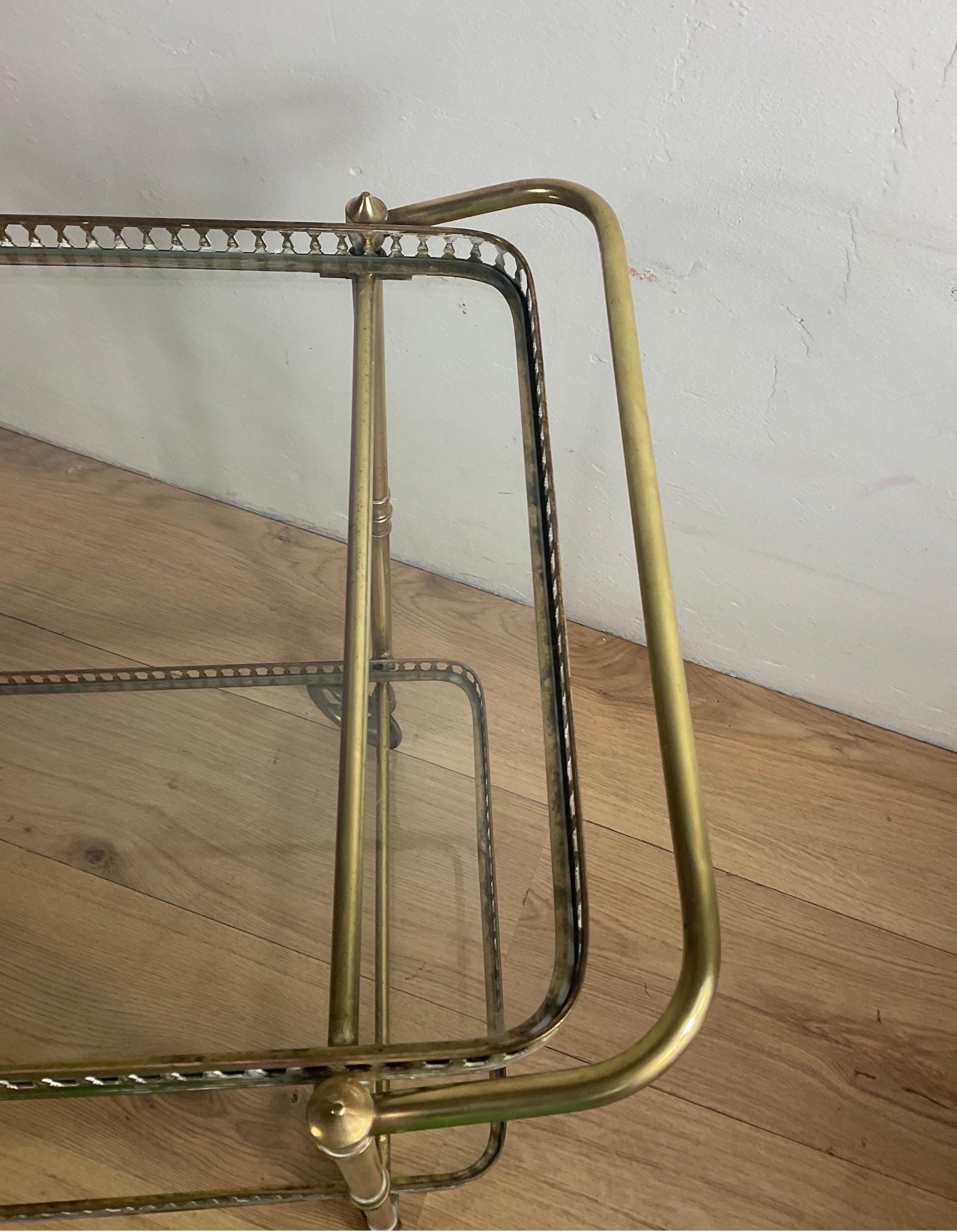 Brass Bar Trolly of 50s by Cesare Lacca 1