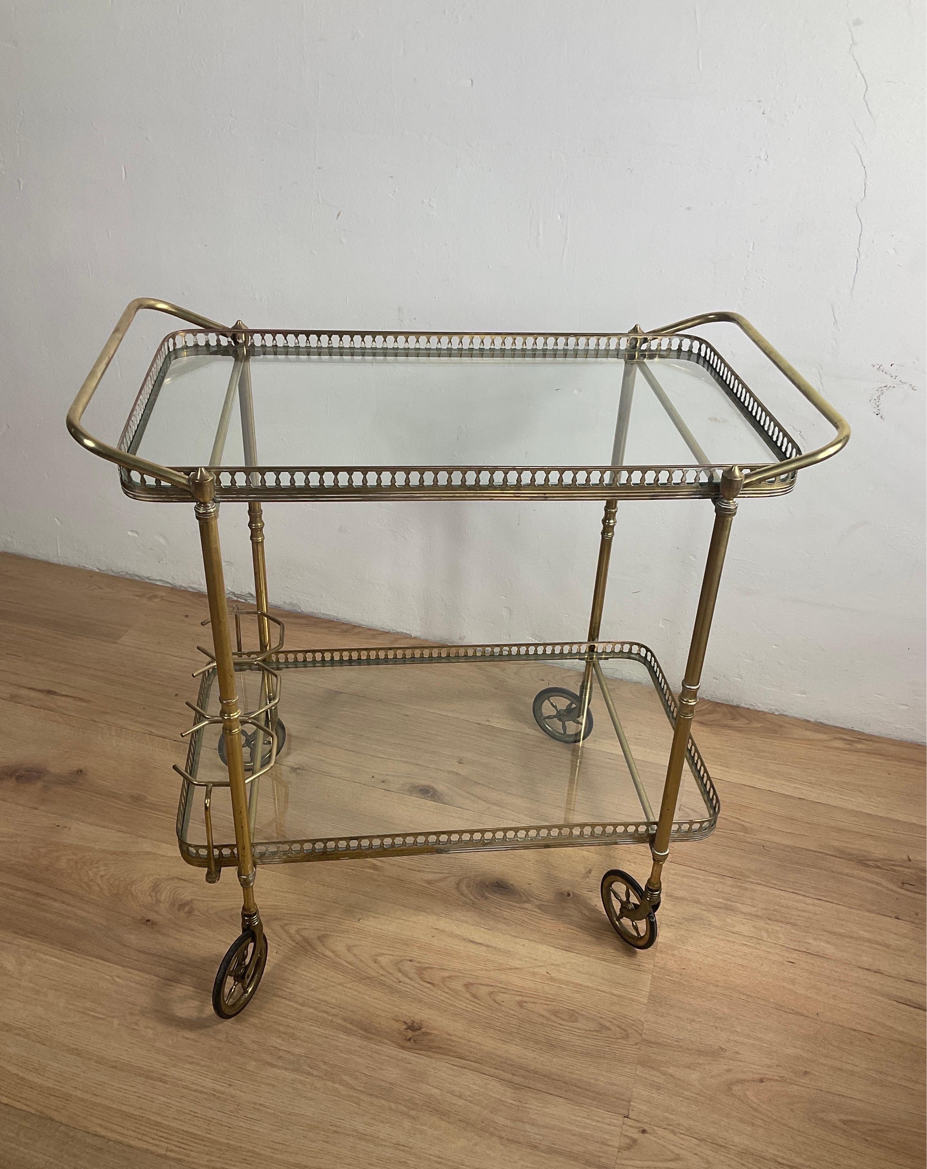 Brass Bar Trolly of 50s by Cesare Lacca 2