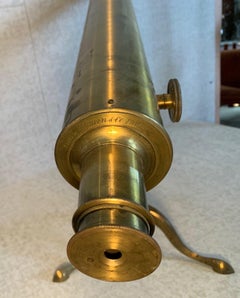 oscope en laiton, Bardou and Son Badged James W. Queen and Co.