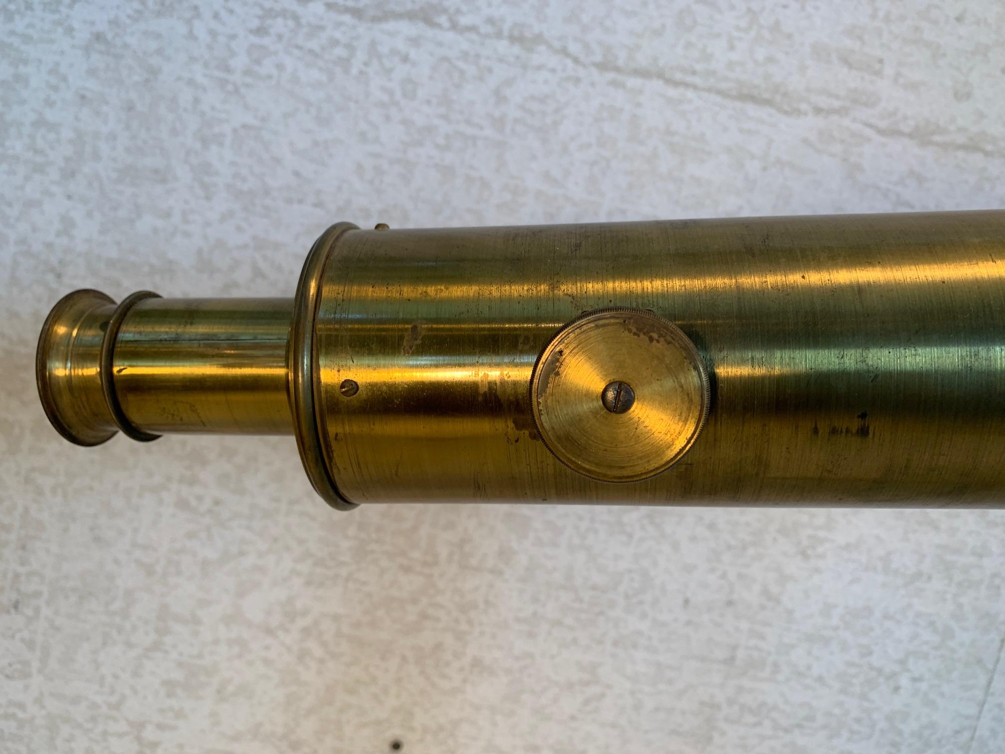 Début du 20ème siècle oscope en laiton, Bardou and Son Badged James W. Queen and Co. en vente