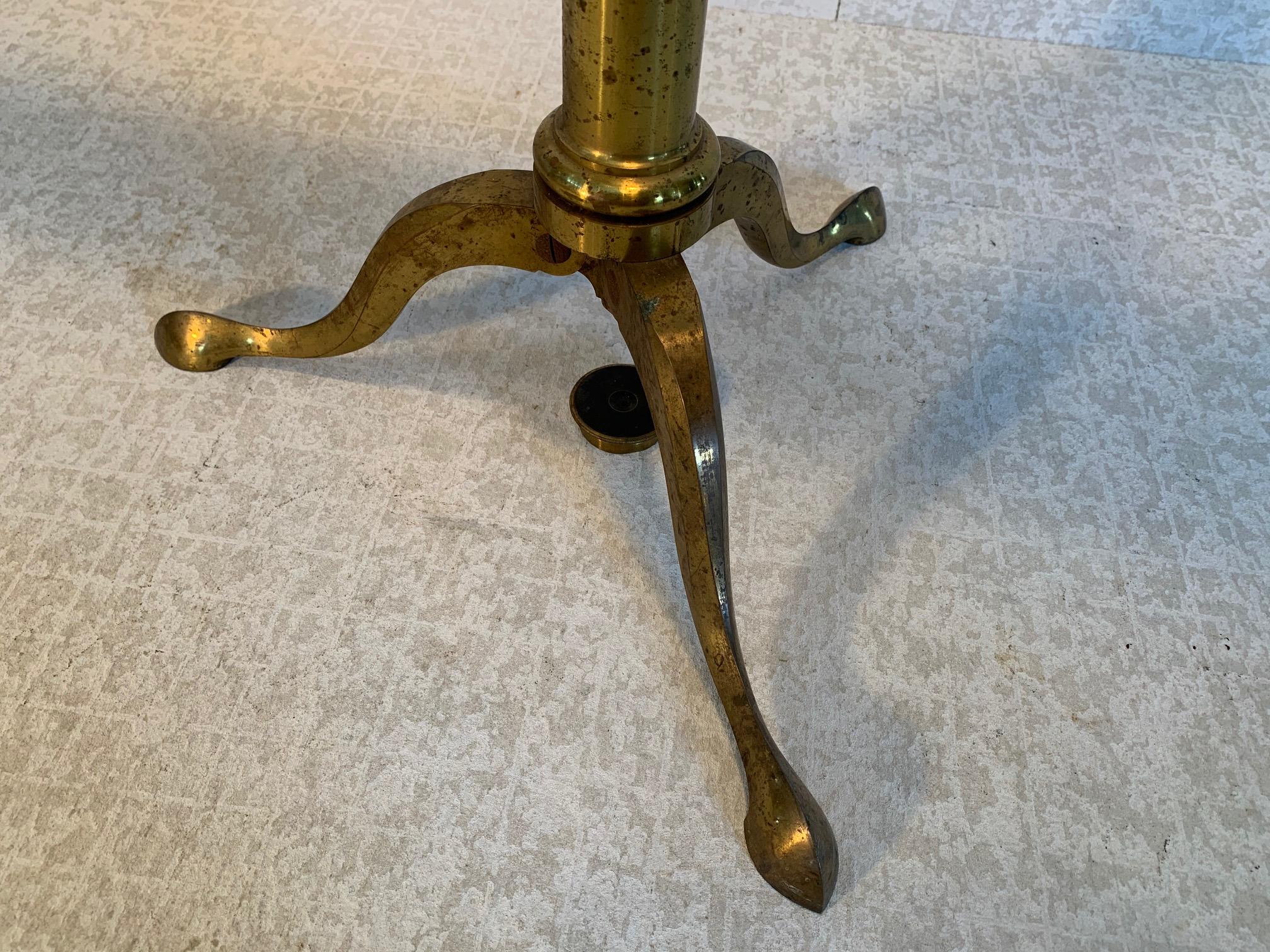 Brass, Bardou and Son Telescope Badged James W. Queen and Co. For Sale 1