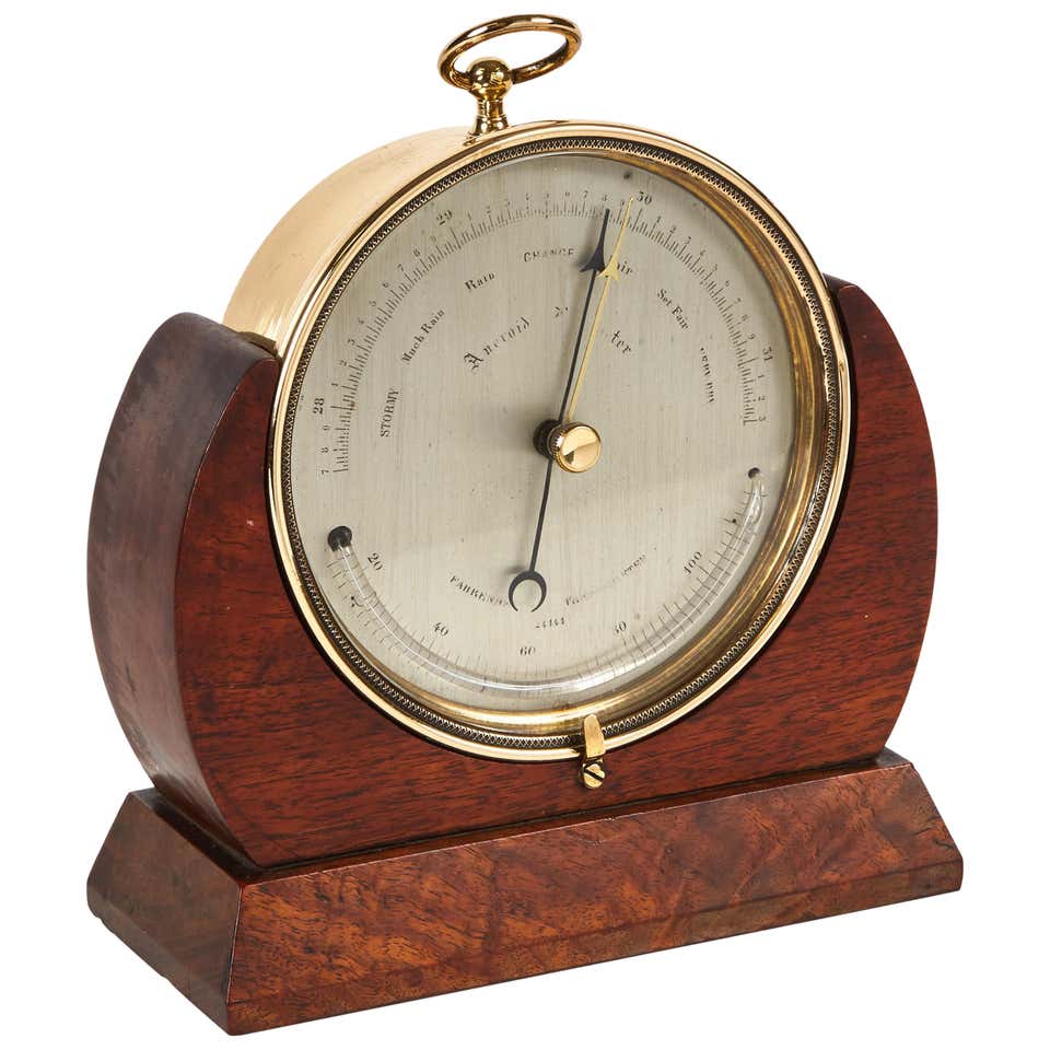 Colonial Barometer Barometer Louis XVI in Golden Wood, 18th Century For Sale at 1stDibs