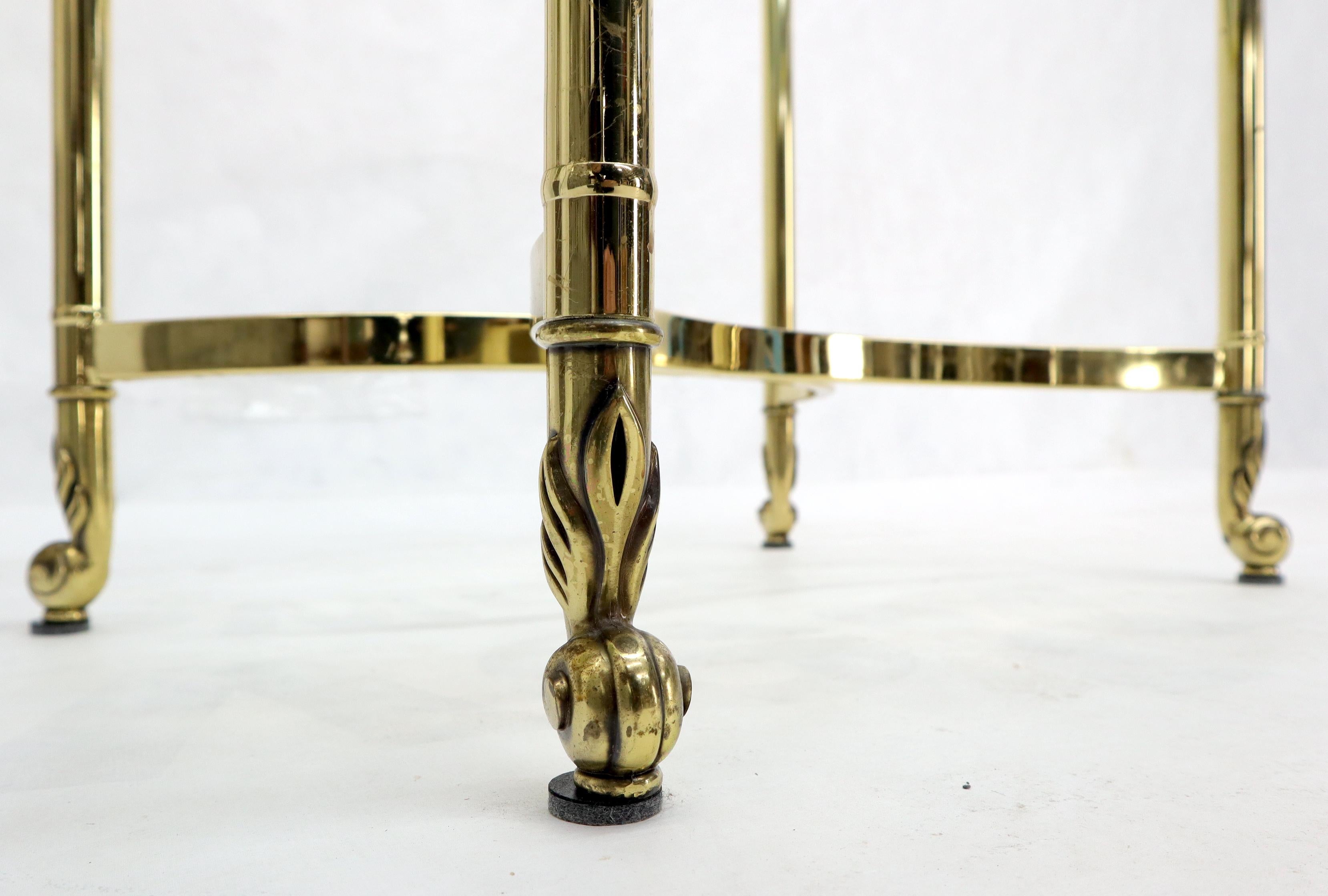brass coffee tables glass top